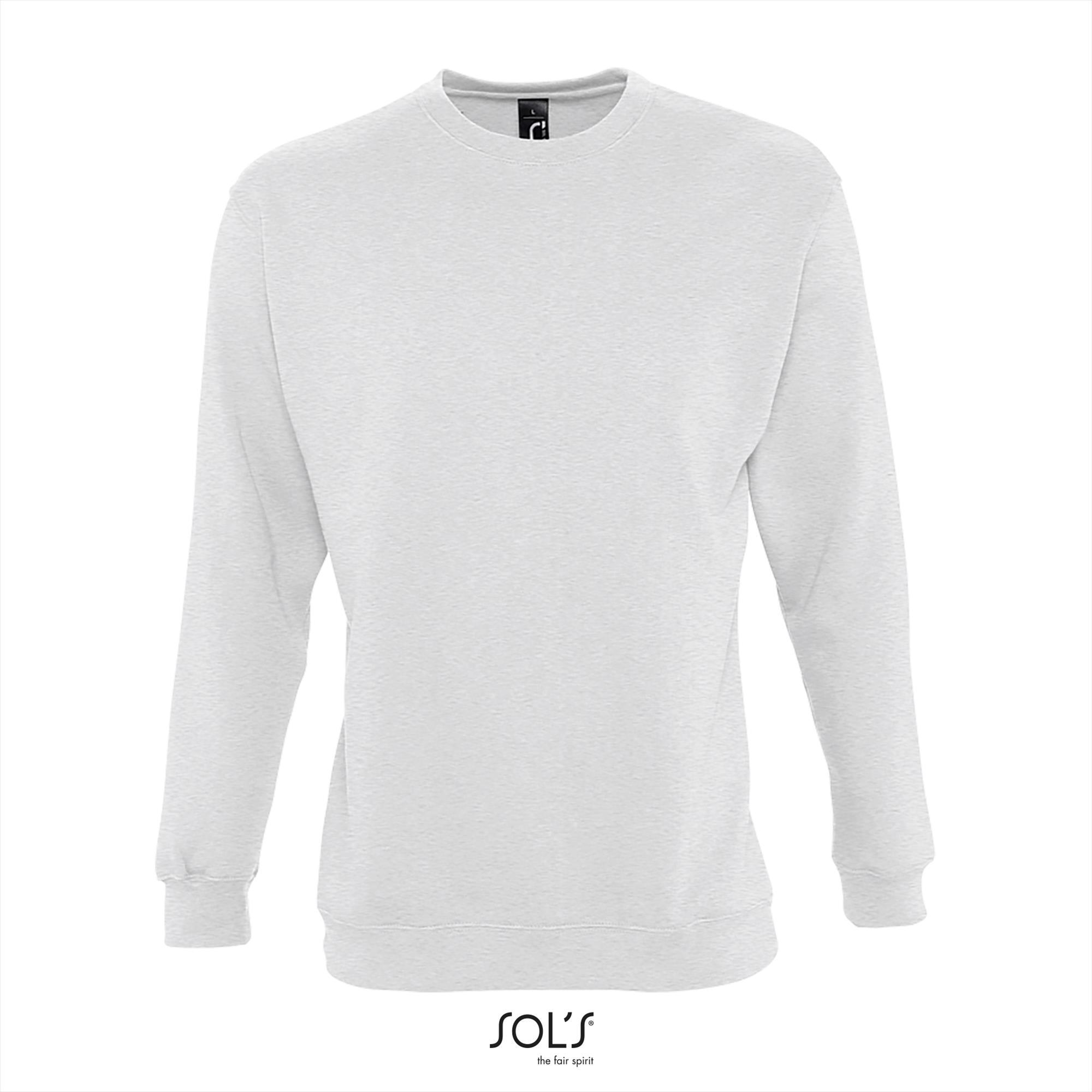 sweatshirt mannen met polyester bedrukbaar Unisex antraciet grijs