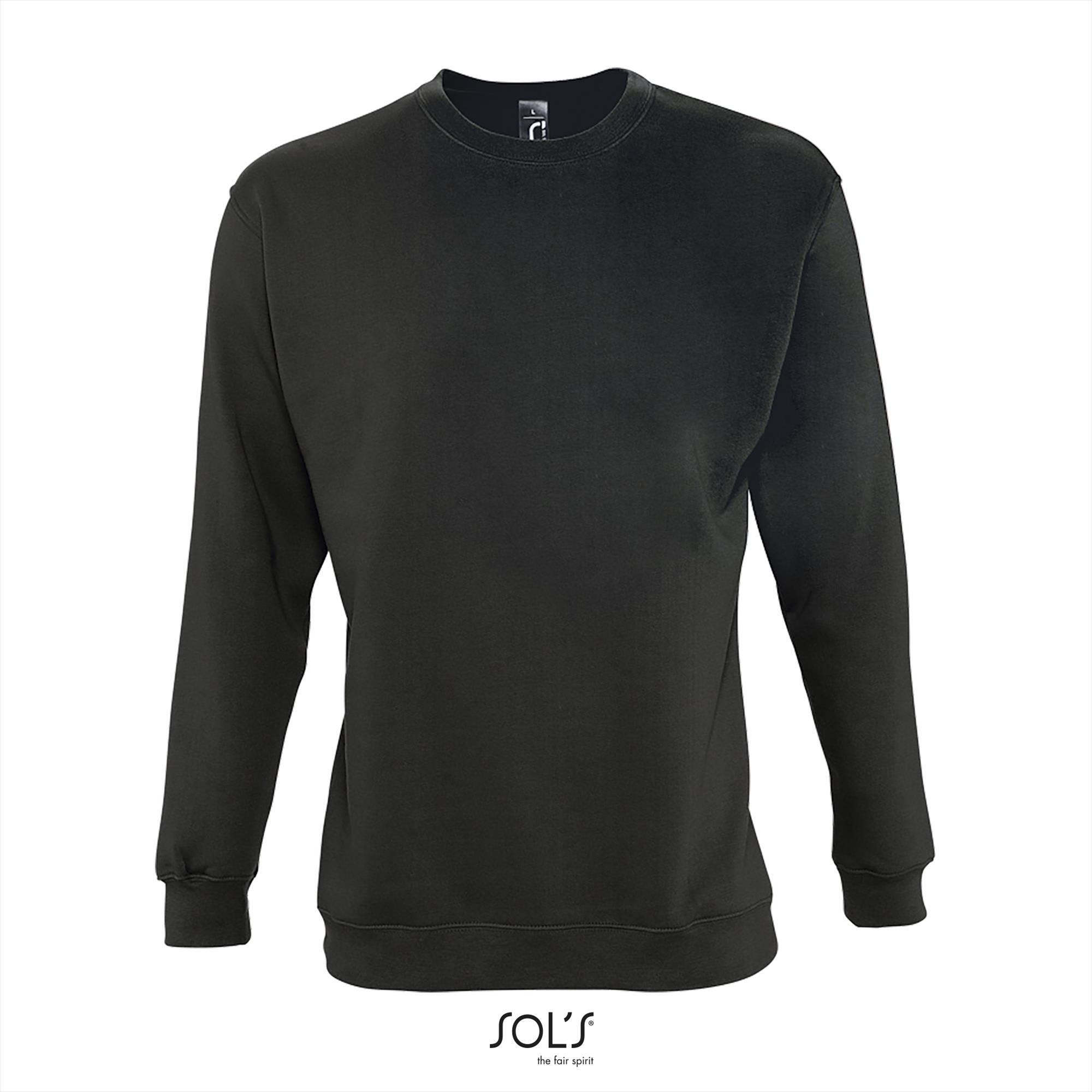 sweatshirt mannen met polyester bedrukbaar Unisex diep grijs