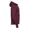 foto 3 Sweatshirt met dubbellaags capuchon mannen unisex burgundy rood 