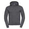 Sweatshirt met dubbellaags capuchon mannen unisex donker grijs
