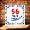 foto 2 Tegel cadeau verjaardag 56 jaar older than the internet orgineel en grappig
