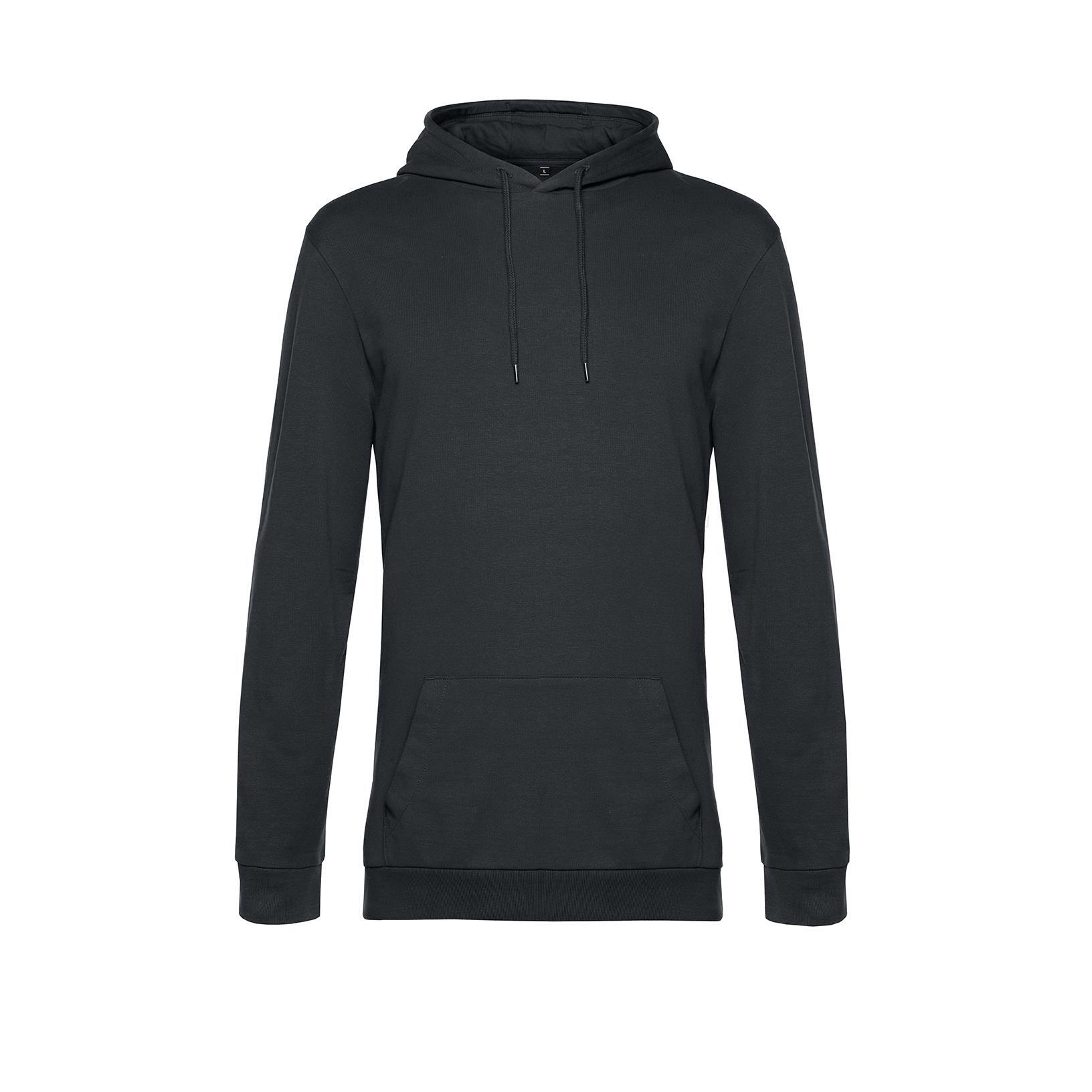 Trendy hoodie voor mannen bedrukbaar asfalt grijs