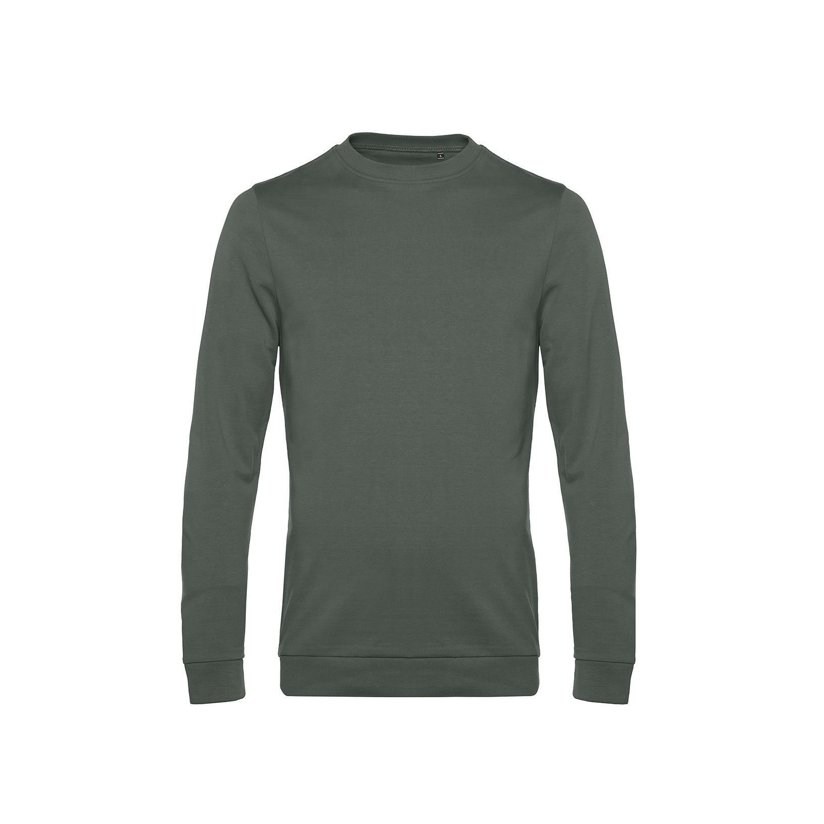 Trendy Sweater sweatshirt trui unisex heren Kaki kleur