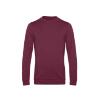 Trendy Sweater sweatshirt trui unisex heren kleur rode wijn rood