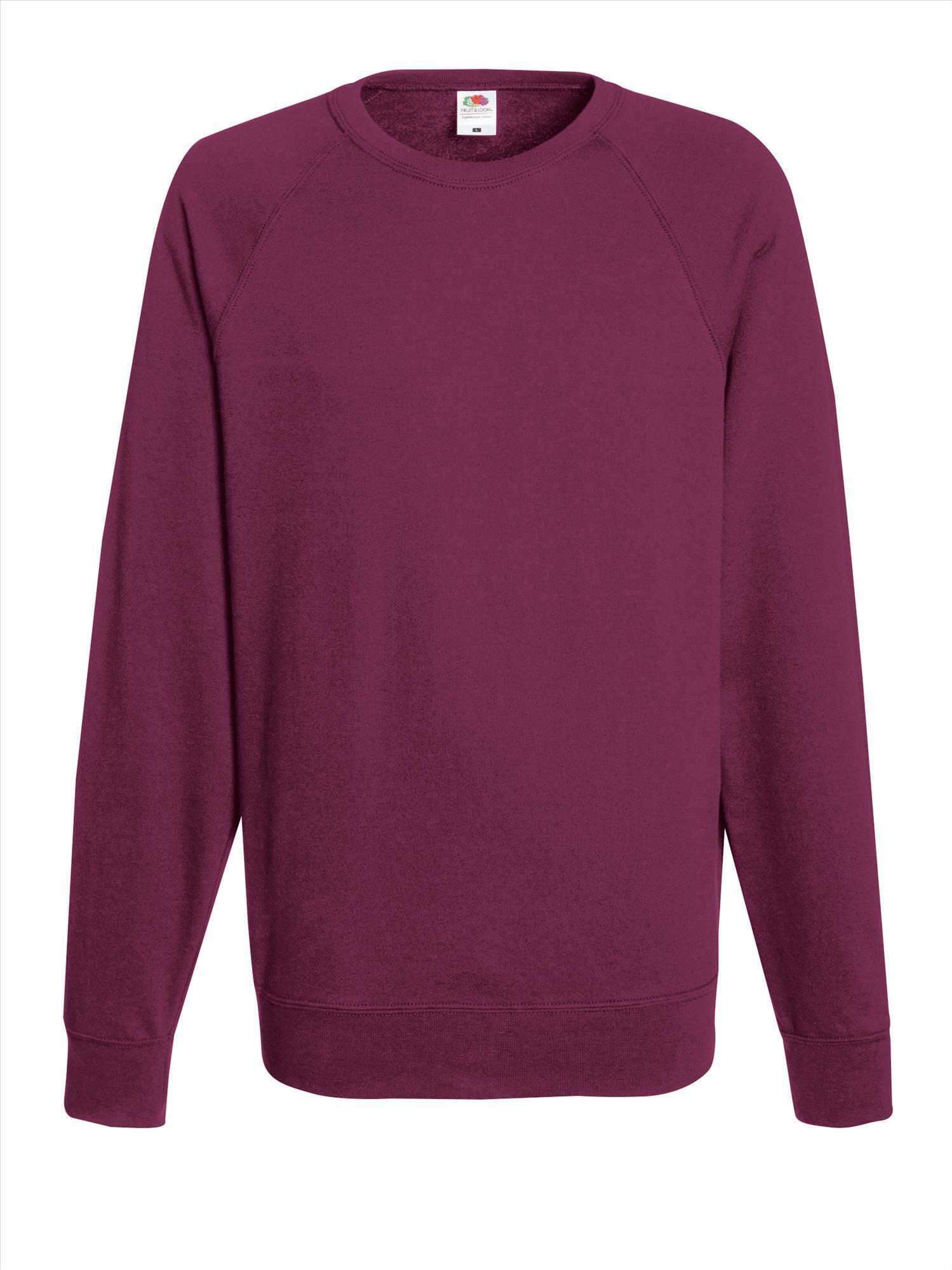 Trui sweater lichtgewicht unisex burgundy rood