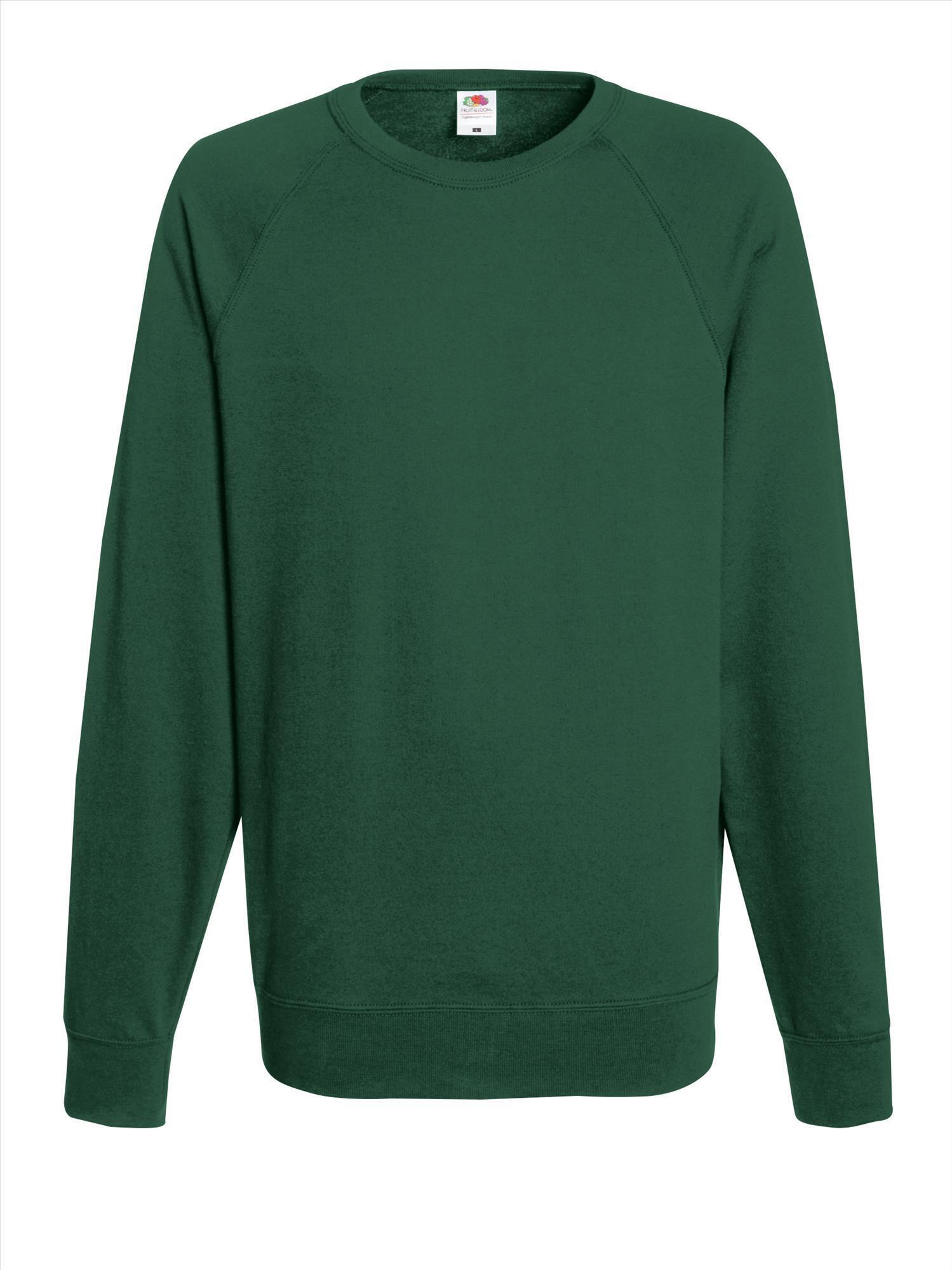 Trui sweater lichtgewicht unisex donker groen