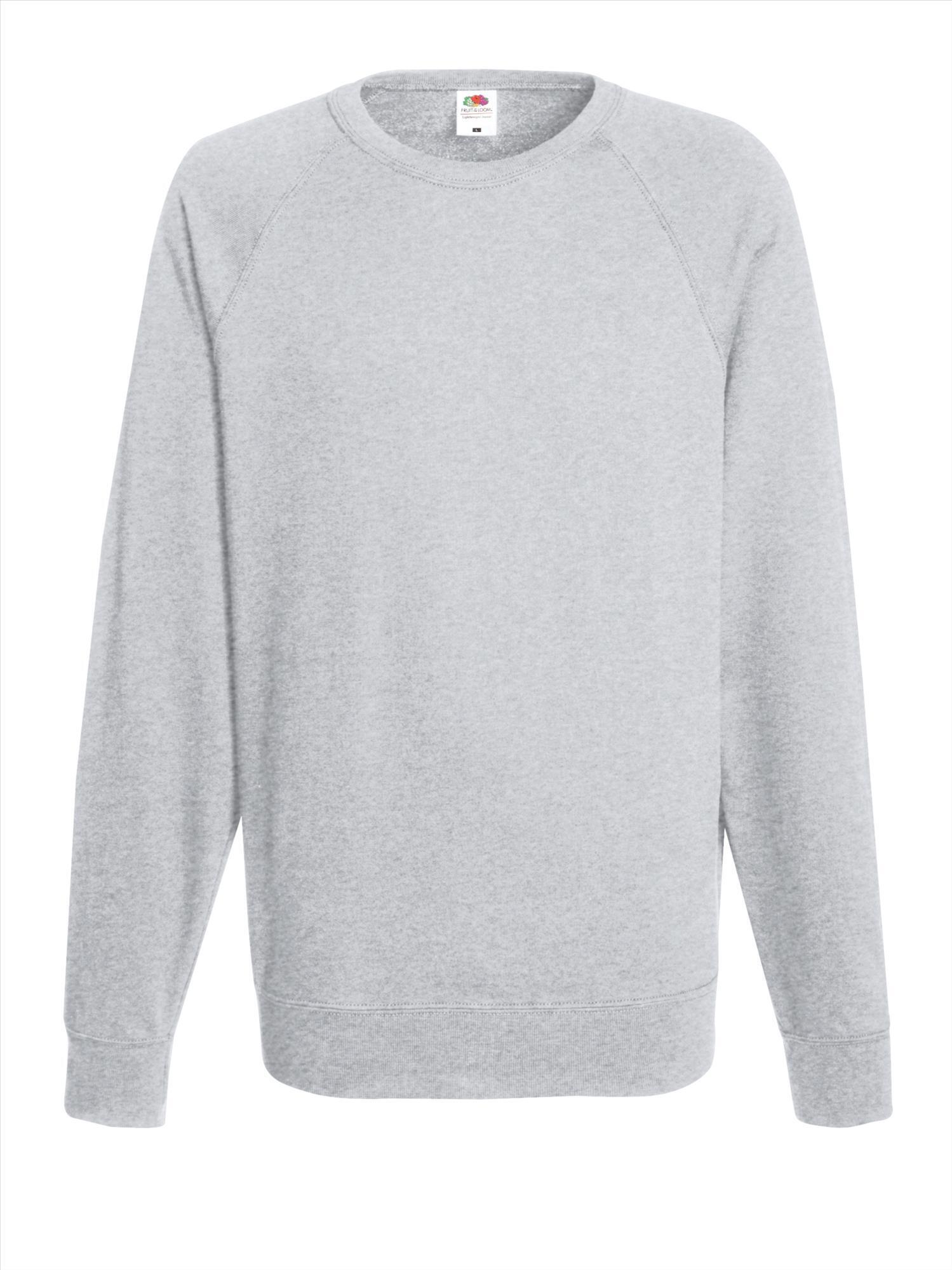 Trui sweater lichtgewicht unisex licht grijs