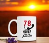 foto 4 Verjaardags mok leeftijd koffie mok voor hem of haar die 78 jaar wordt. ouder dan het internet grappig