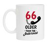 Verjaardagsmok voor hem of haar die 66 jaar wordt ouder dan het internet
