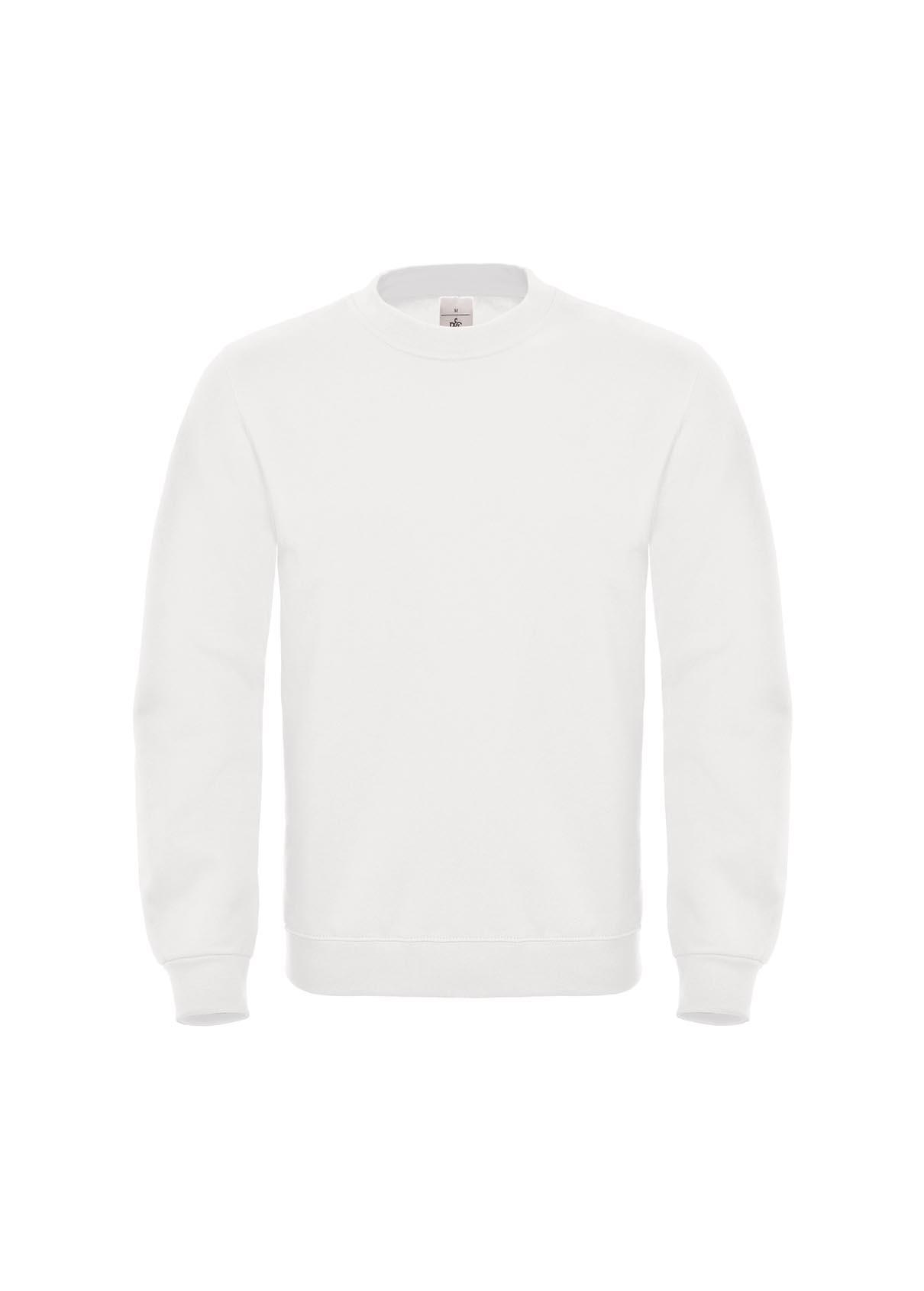 Witte Klassiek sweatshirt heren unisex bedrukbaar