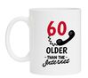 Witte mok leuk kado voor hem of haar die 60 wordt en die is dan al ouder dan het internet!