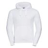Witte Sweatshirt met dubbellaags capuchon mannen unisex
