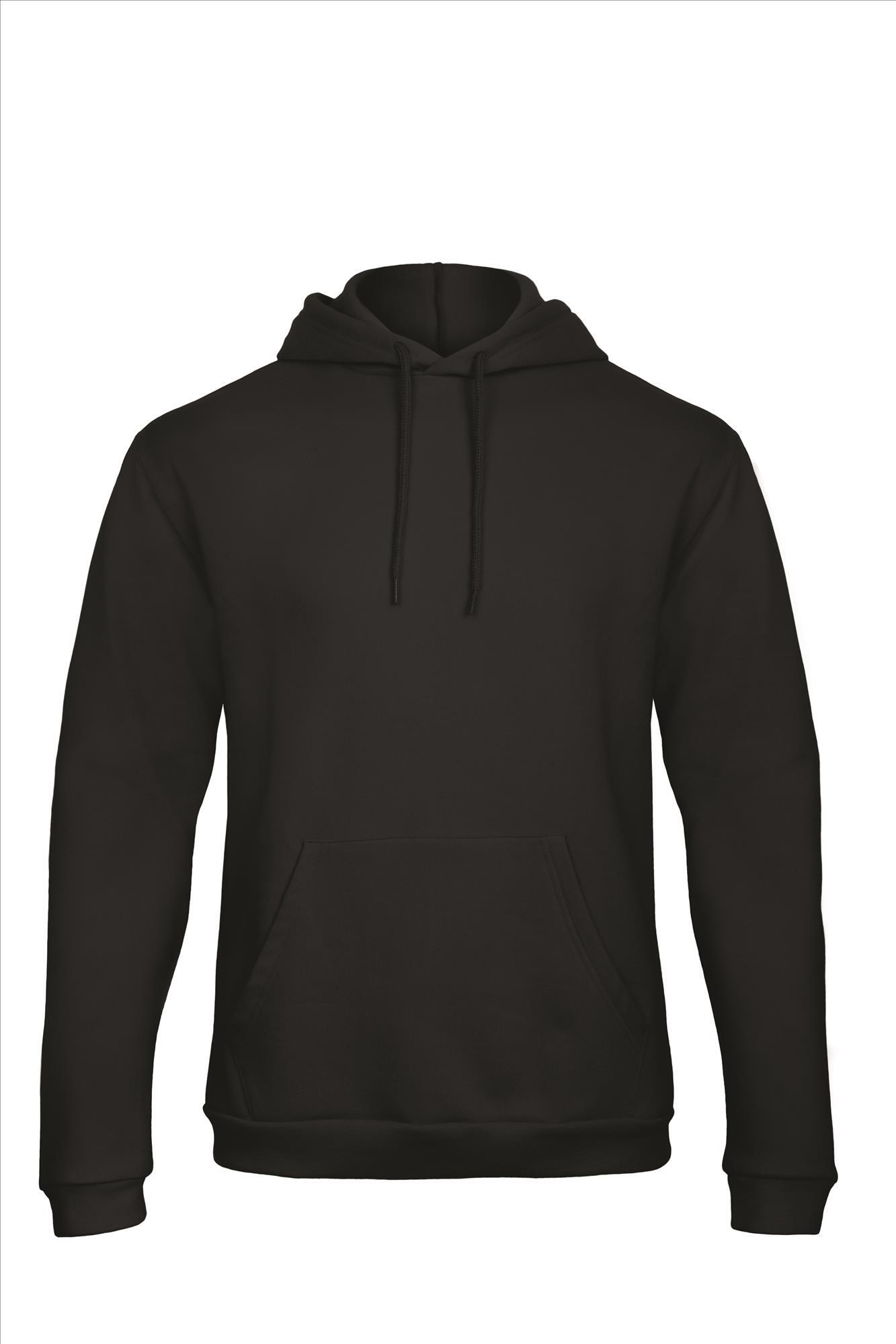 Zwarte hoodie Sweatshirt Unisex met capuchon heren bedrukbaar