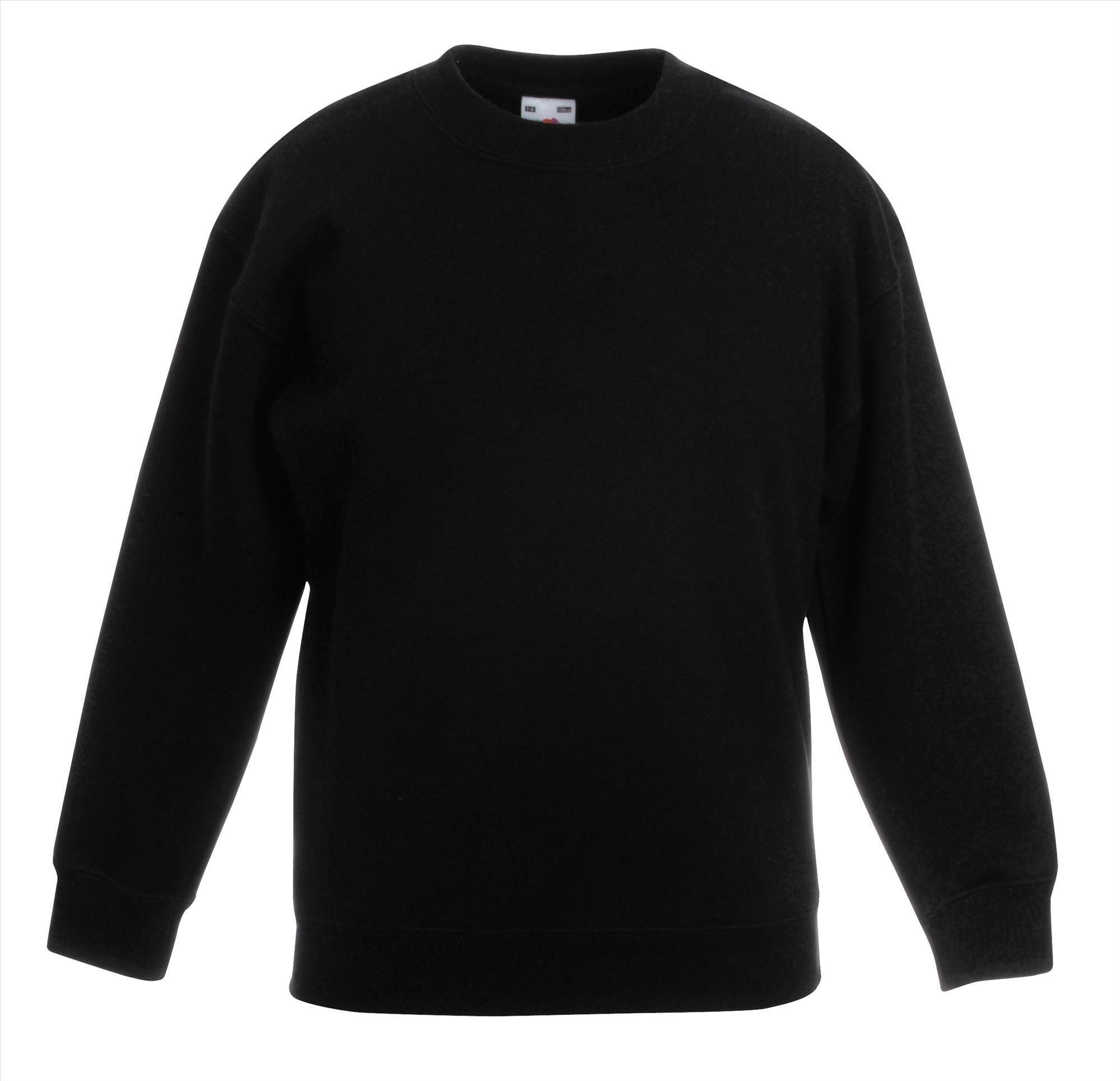 Zwarte lange mouwen kinder trui Kinder sweater Premium