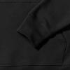 foto 5 Zwarte Sweatshirt met dubbellaags capuchon mannen unisex 