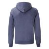 foto 2 Blauw gemêleerde Hoodie voor hem heren unisex