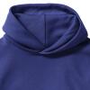 foto 4 Blauwe Kinder hoodie met dubbellaags capuchon. 