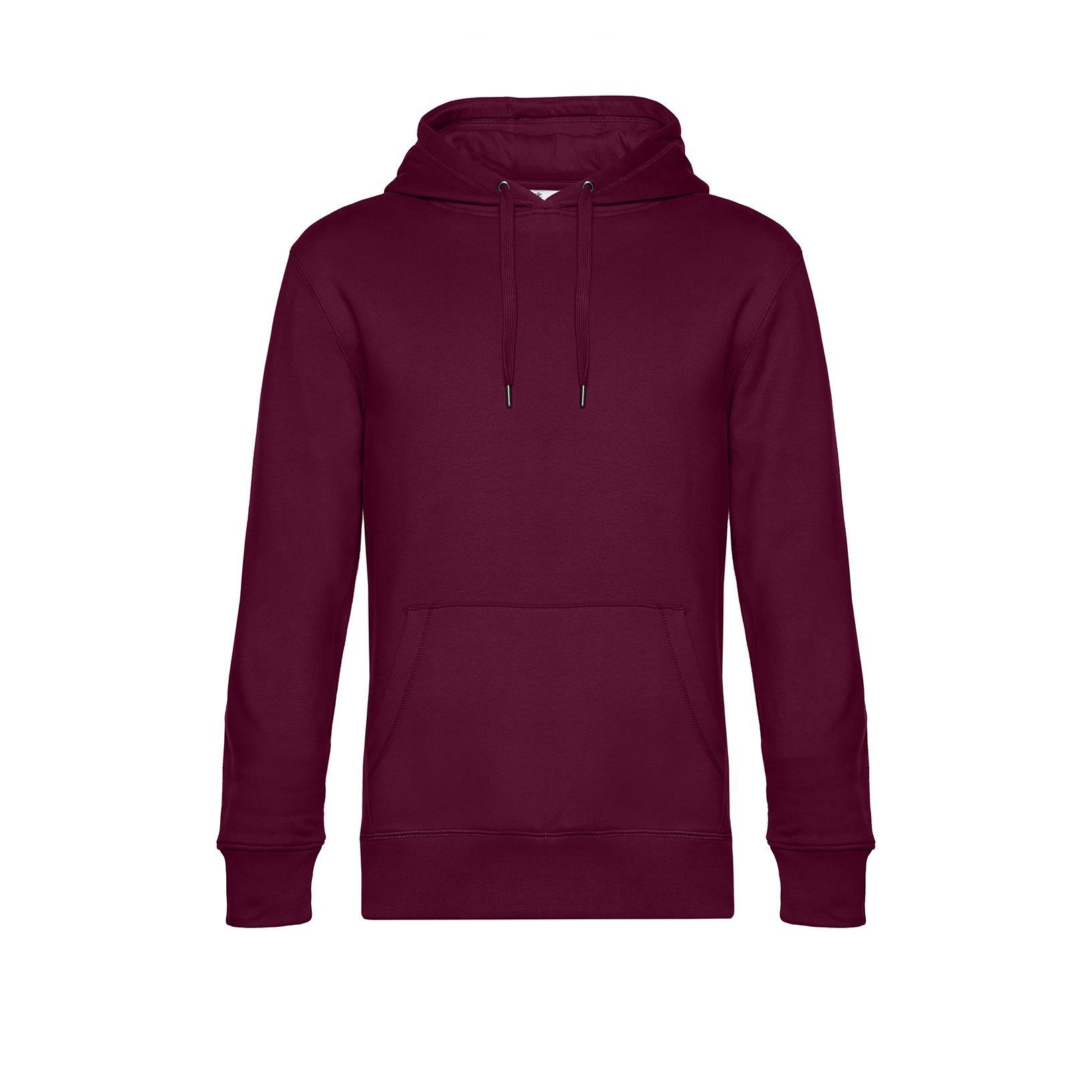 Burgundy Modieuze sweatshirt met hoodie 