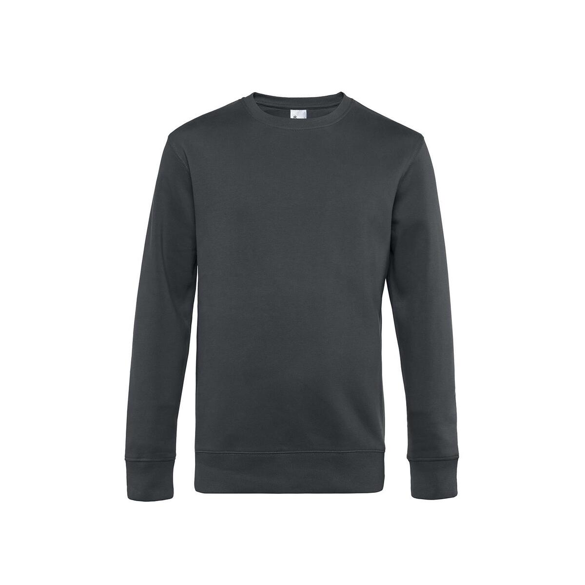 Donker grijze modieuze sweatshirt heren