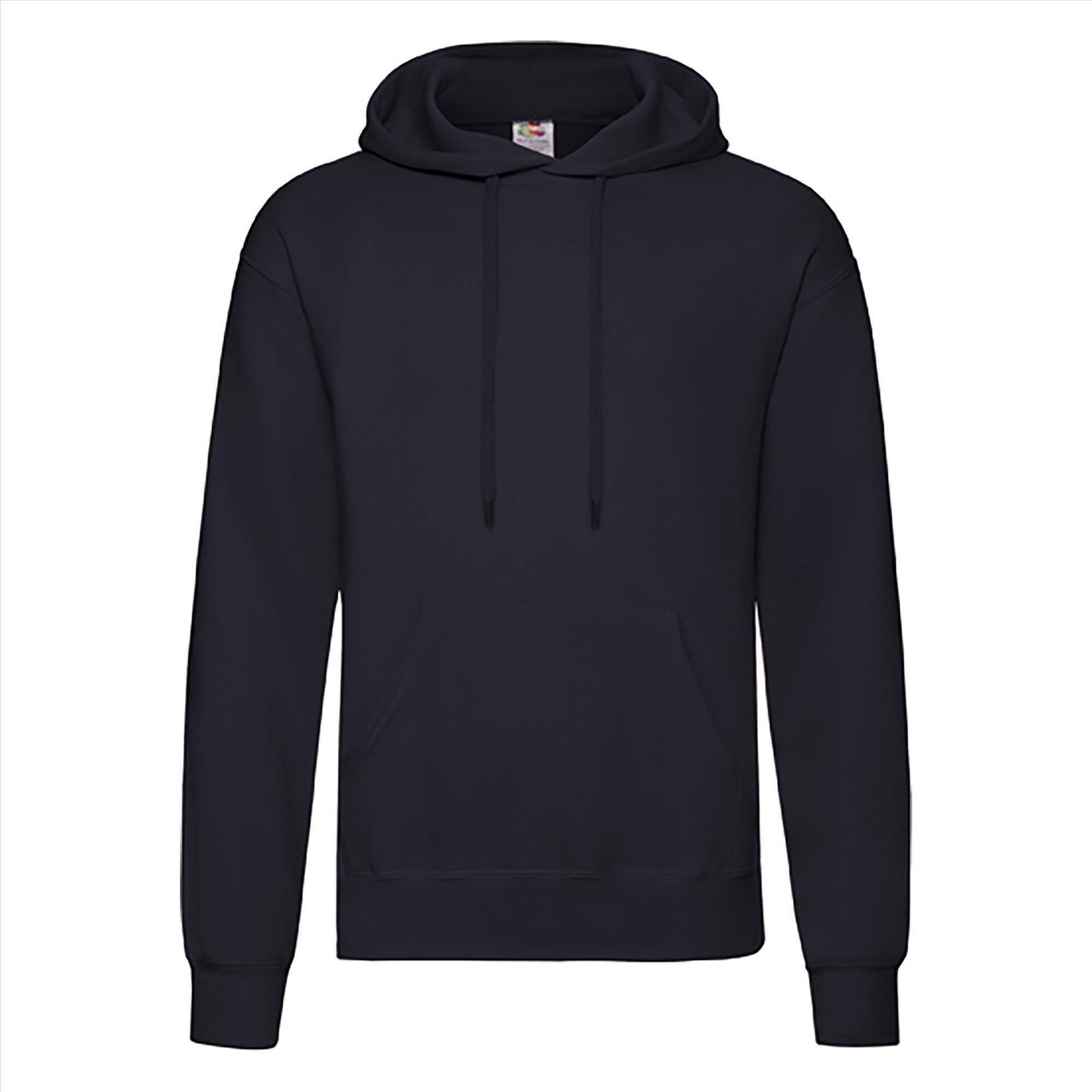 Donkerblauwe Hoodie voor hem heren unisex