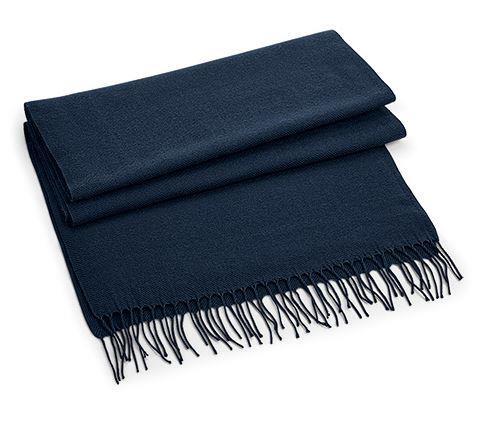Donkerblauwe Sjaal Klassieke geweven winter sjaal
