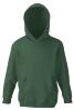 Donkergroene Kinder hoodie sweater met gevoerde capuchon