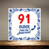 foto 2 Full colour tegel 91 jaar verjaardag older than the internet