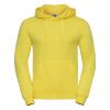 Gele Hoodie met dubbellaags capuchon volwassen