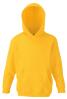 Gele Kinder hoodie sweater met gevoerde capuchon