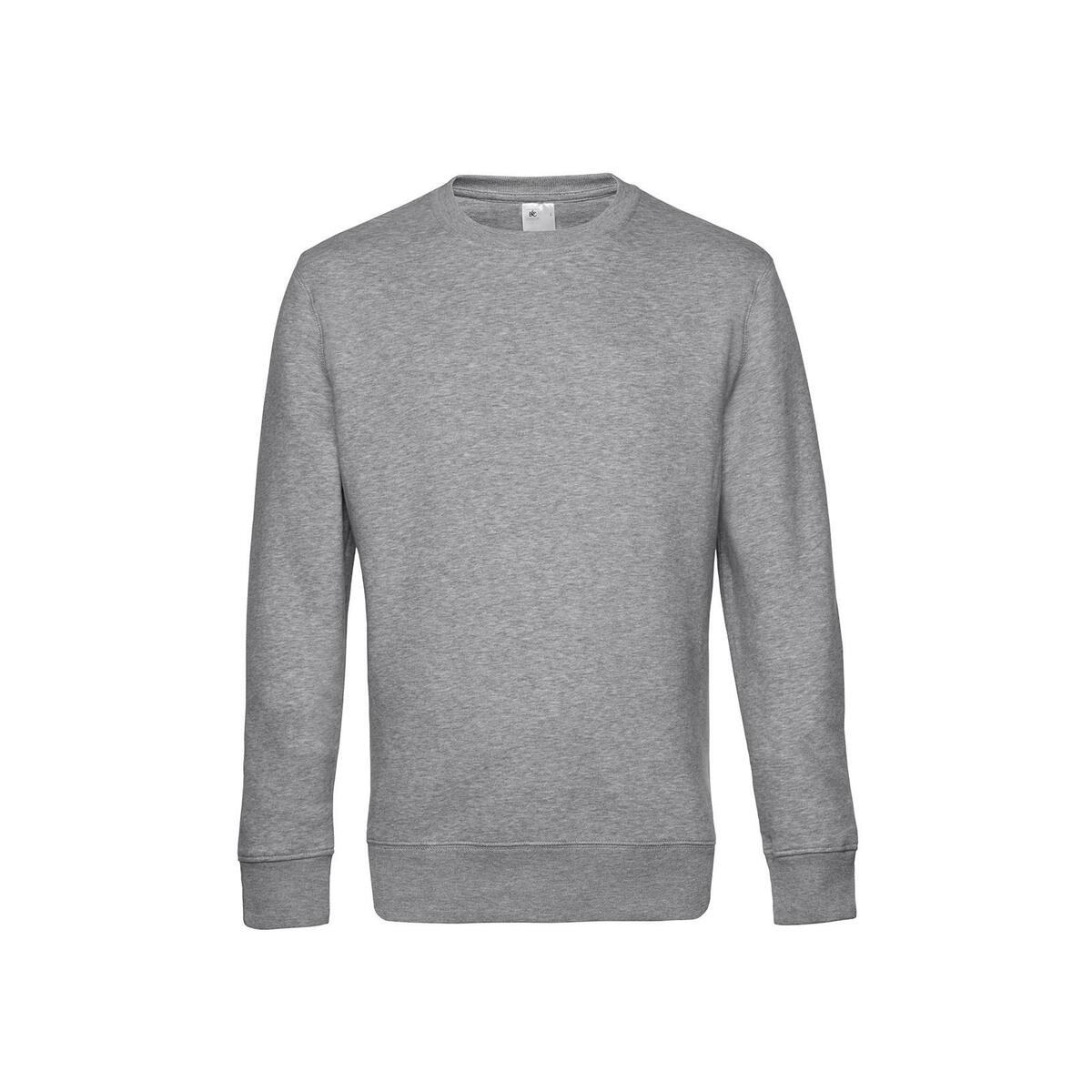 Gemêleerd lichtgrijze modieuze sweatshirt heren