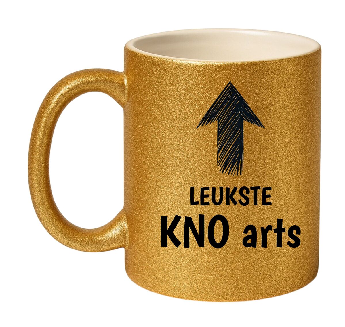 Glitter gouden beker leukste KNO arts