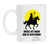 Grappige sinterklaas mok humor vraag dat maar aan de kerstman