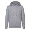 Grijze Hoodie met dubbellaags capuchon volwassen