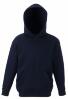 Kinder hoodie sweater met gevoerde capuchon donkerblauw