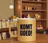 foto 3 Komt goed mok glitter goud