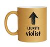 foto 1 Leukste violist mok in het glitter goud 