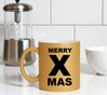 foto 3 Merry X mas christmas glitter mok goud leuk voor in een kerspakket
