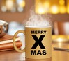 foto 4 Merry X mas christmas glitter mok goud leuk voor in een kerspakket