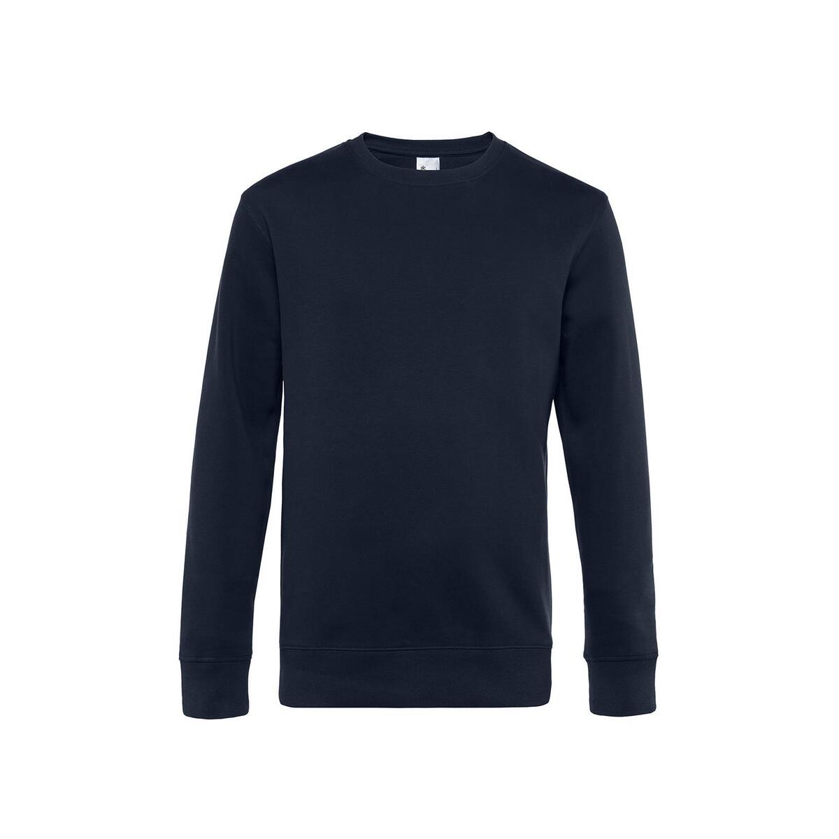 Modieuze sweatshirt heren donkerblauw