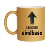 foto 1 Mok glitter goud voor de leukste eindbaas