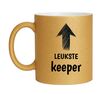 foto 1 Mok glitter goud voor de leukste keeper