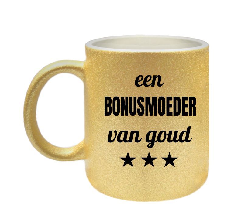 Mok voor een bonusmoeder van goud