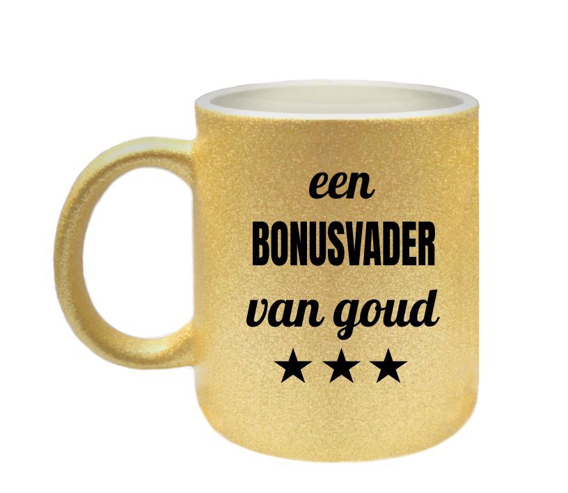 Mok voor een bonusvader van goud