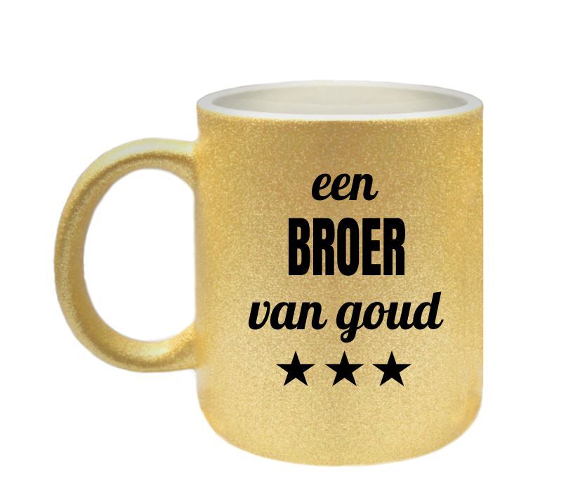 Mok voor een broer van goud