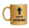 Mok voor een hele leuke reisleider glitter goud