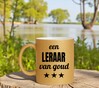 foto 2 Mok voor een leraar van goud! Gouden glitter mok