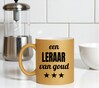 foto 3 Mok voor een leraar van goud! Gouden glitter mok
