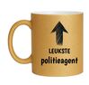 foto 1 Mok voor een leuke politie agent glitter goud 
