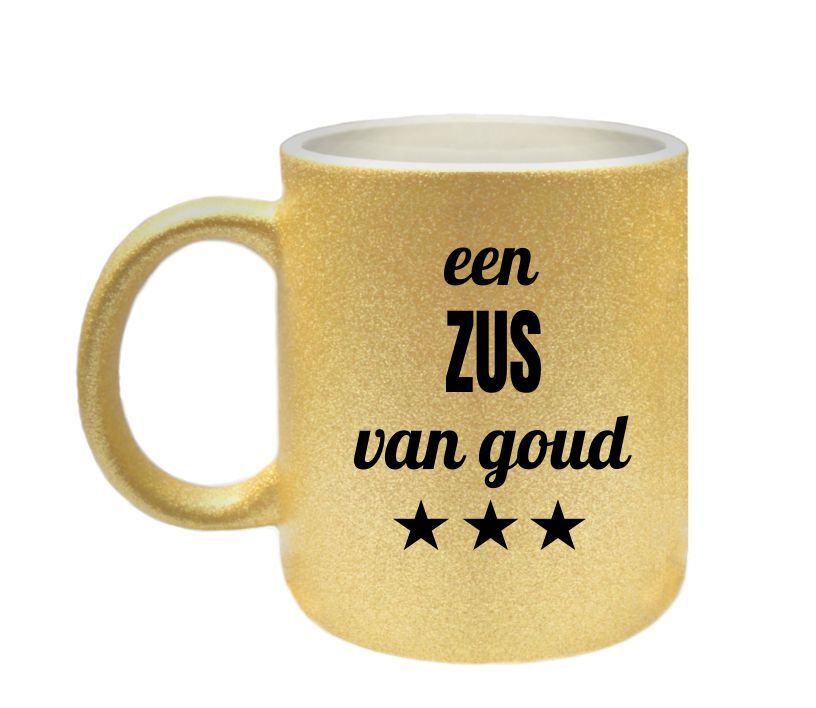 Mok voor een zus van goud