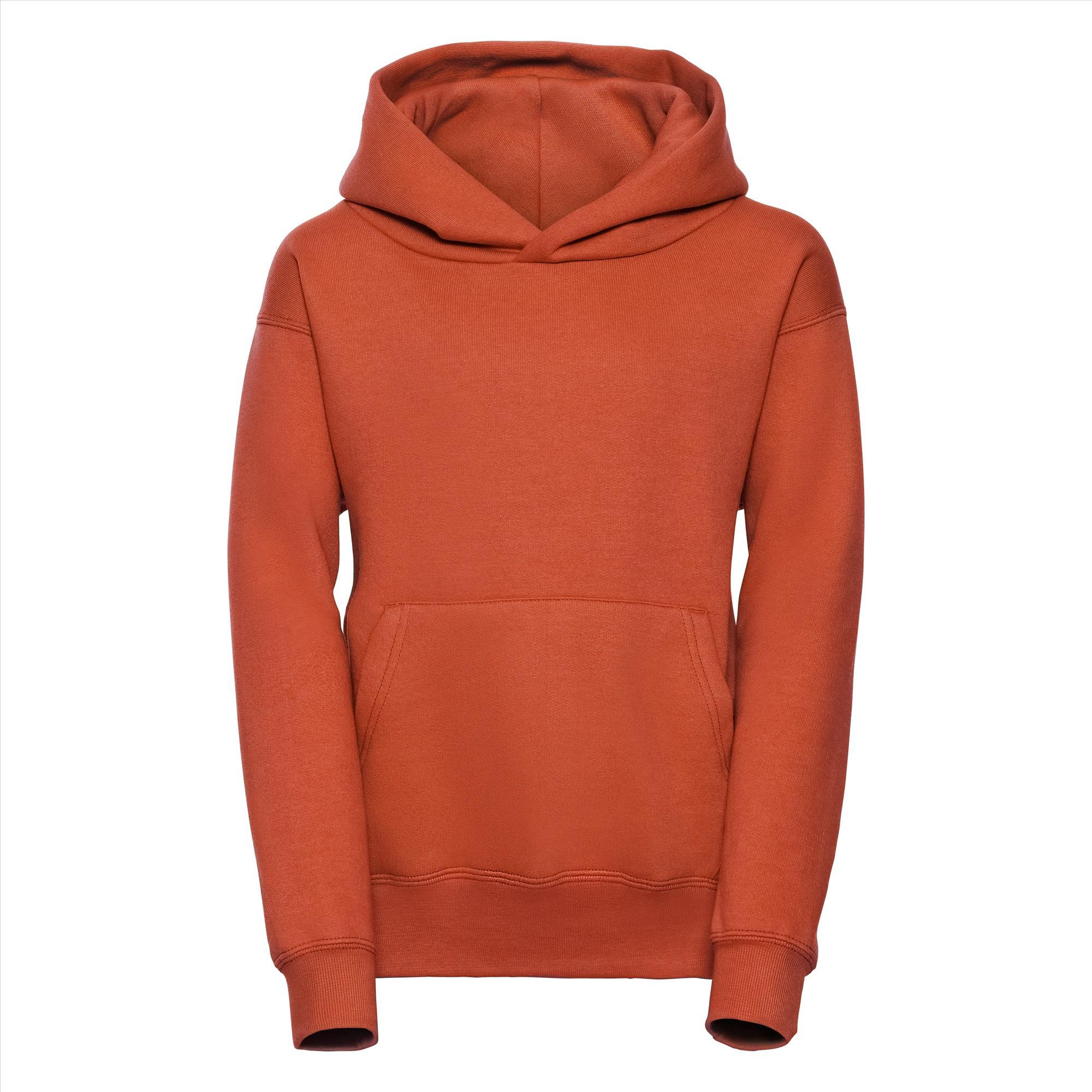 Oranje Kinder hoodie met dubbellaags capuchon. voetbal EK WK